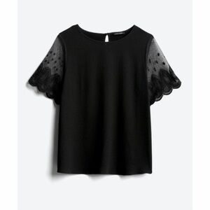 Papermoon Rhina lace sleeve top W029